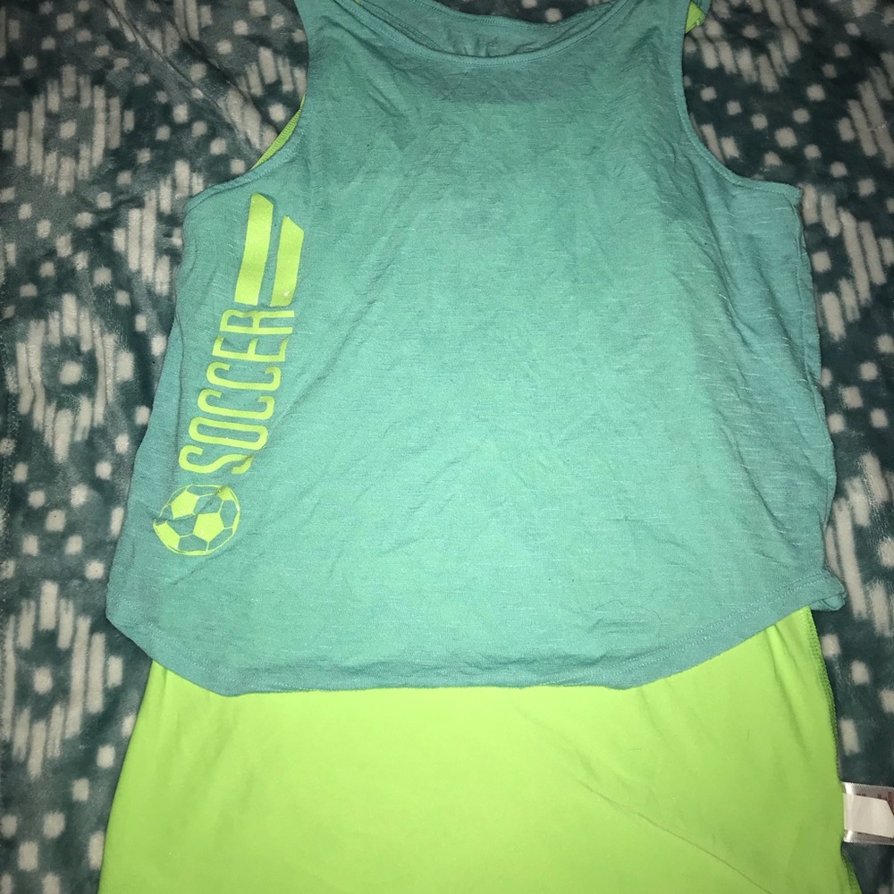 Active shirt saying soccer